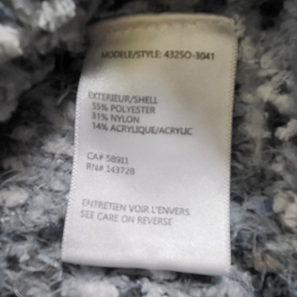 Tribal Gray Knit Sweater Women’s Medium Cozy Long Sleeve - Picture 7 of 14